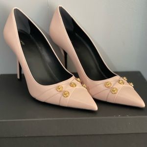 Versace Pink Studded Heel Pumps